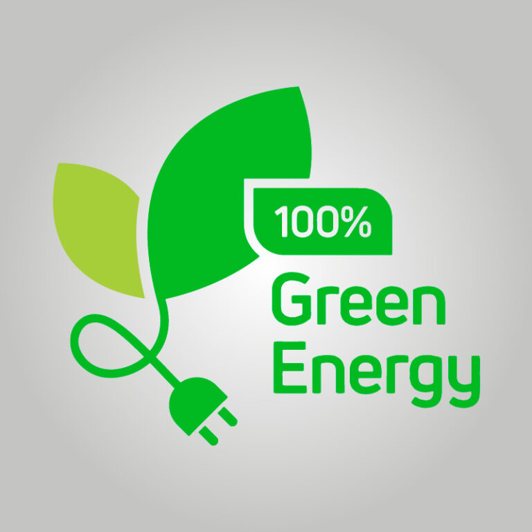 In our terminal we use 100% renewable electricity